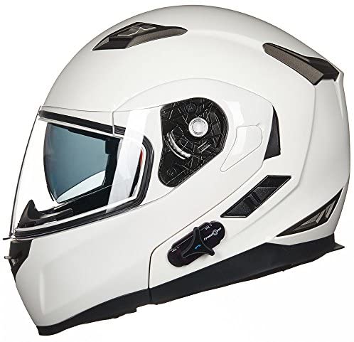 Buy ILM Stealth Bluetooth Motorcycle Helmet Modular Flip up with Sun Shield  Mp3 Intercom FM (Visor, Clear) Online in Taiwan. B06XJV59QB