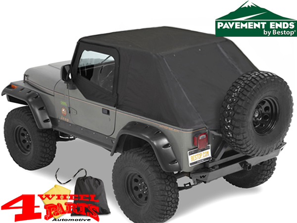Replacement Soft Top Pavement Ends Black Diamond Jeep Wrangler JK year  10-18 2-doors | 4 Wheel Parts