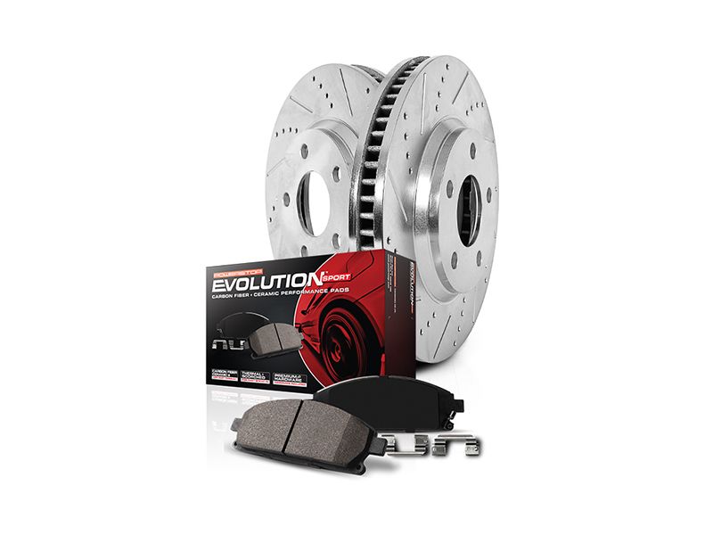 Power Stop KC1122 Z23 Evolution Sport 1-Click Brake Kit with Powder Coated  Calipers (Brake Pads, Drilled/Slotted Rotors)- Buy Online in Turkey at  turkey.desertcart.com. ProductId : 88113440.