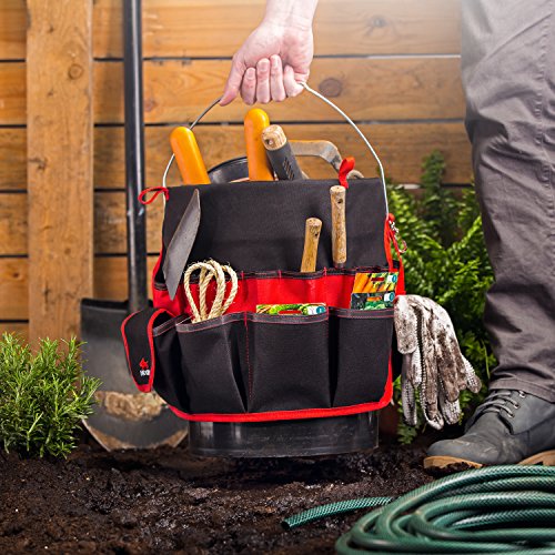 NoCry Heavy Duty Bucket Organiser - with 35 Pockets, 5 Tool Loops, and Tape  Hook/Strap : Amazon.co.uk: DIY & Tools