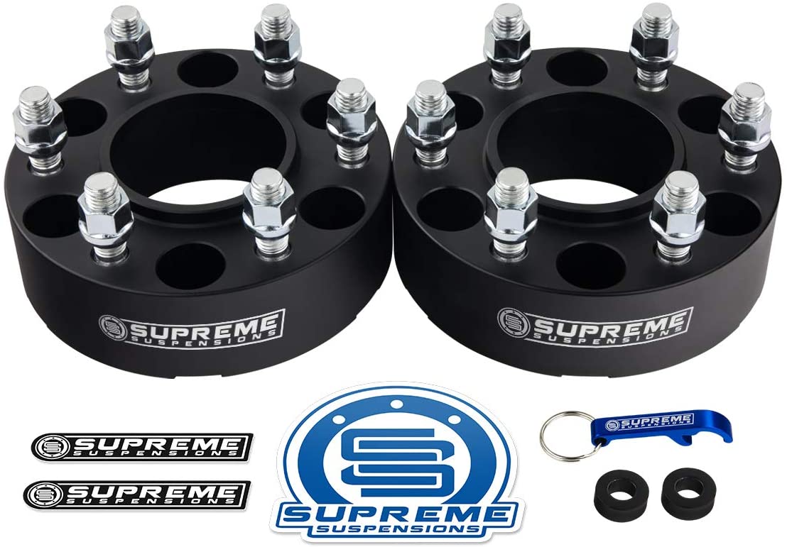 Buy Supreme Suspensions - 4pc 1.5 Hub Centric Wheel Spacers for 2005-2020  Nissan Frontier 2WD 4WD 6x114.3mm BP with M12x1.25 Studs 66.1mm Center Bore  w/Lip [Black] Online in Indonesia. B074BQQCWB