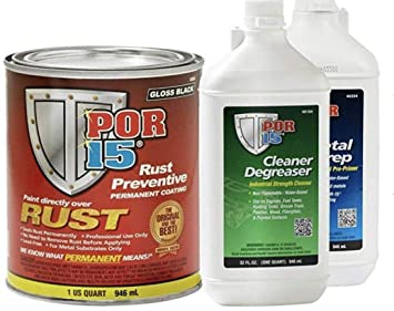 Buy POR-15 Rust Preventive Coating 1 Quart In Semi Gloss Black 45404 for  CA.95
