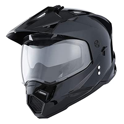 Buy 1Storm Dual Sport Motorcycle Motocross Off Road Full Face Helmet Dual  Visor Matt Black Online in Hong Kong. B07MHGL636