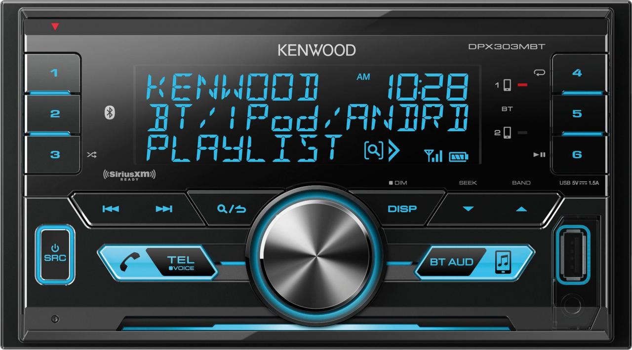 Kenwood DPX702BH CD receiver at Crutchfield