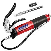 6000 PSI Heavy Duty Grease Gun, Pistol Grip Grease Gun Set with 18 Inch  Flex Hose, Extended Steel Barrel, 2 Reinforced Coupler Included:  Amazon.com: Tools & Home Improvement