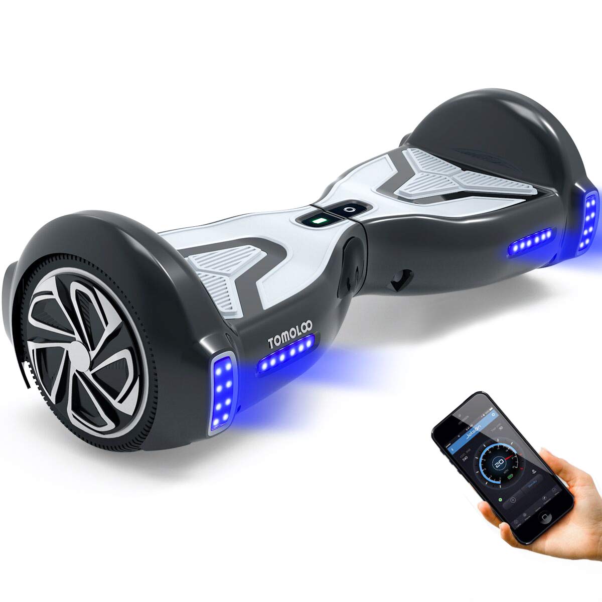 Buy TOMOLOO Hoverboard, Bluetooth and LED Music Rhythmed Lights Hover Board  with 6.5 Inch Solid 2 Wheel, UL2272 Certified Hoverboard for Kids and  Adults Online in Hong Kong. B08L921THK
