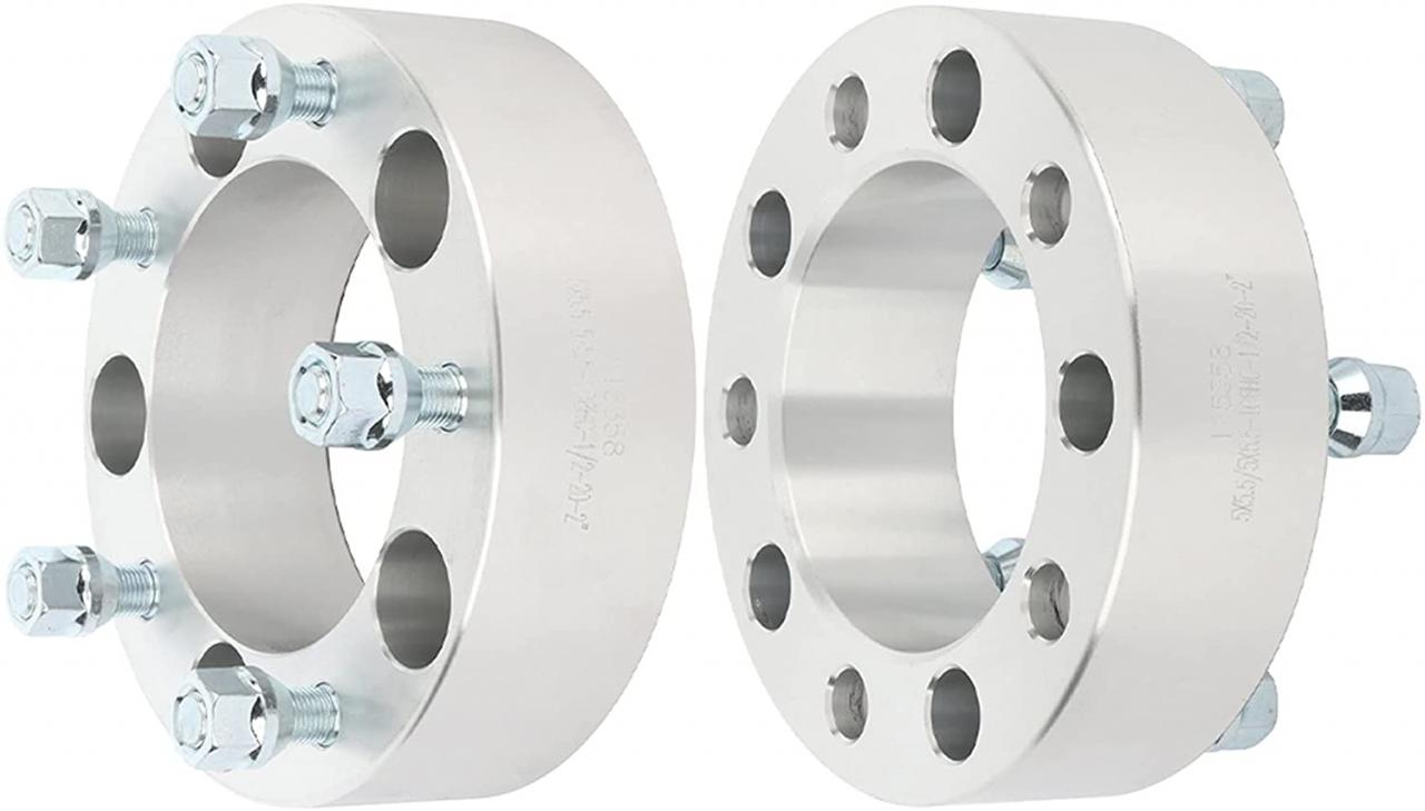 Buy ECCPP 2X 5x139.7 5 lug 50mm Wheel Spacers 5x5.5 to 5x5.5 2 inch 108mm  fits for Dodge Ram 1500 for F-ord F-100 E-150 Econoline Bronco for Je-ep CJ  &More with 1/2