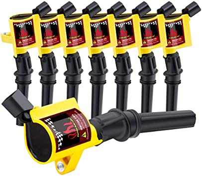 Buy CarBole Pack of 8 Curved Boot Ignition Coils for Ford Lincoln Mercury  4.6L 5.4L Compatible with DG508 DG457 FD503 Online in Turkey. B016B1YZ5C
