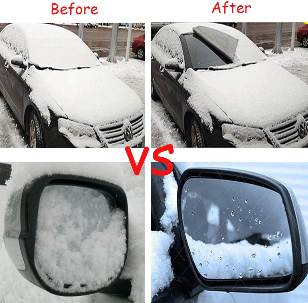Buy TT-Fantastic Windshield Snow Cover,Car Windshield Extra Large Fits Any  Car Truck SUV Van, Strap Double Fixed Design Windproof Outdoor Car Window  Snow Covers, Keeps Ice & Snow Off 81x 66