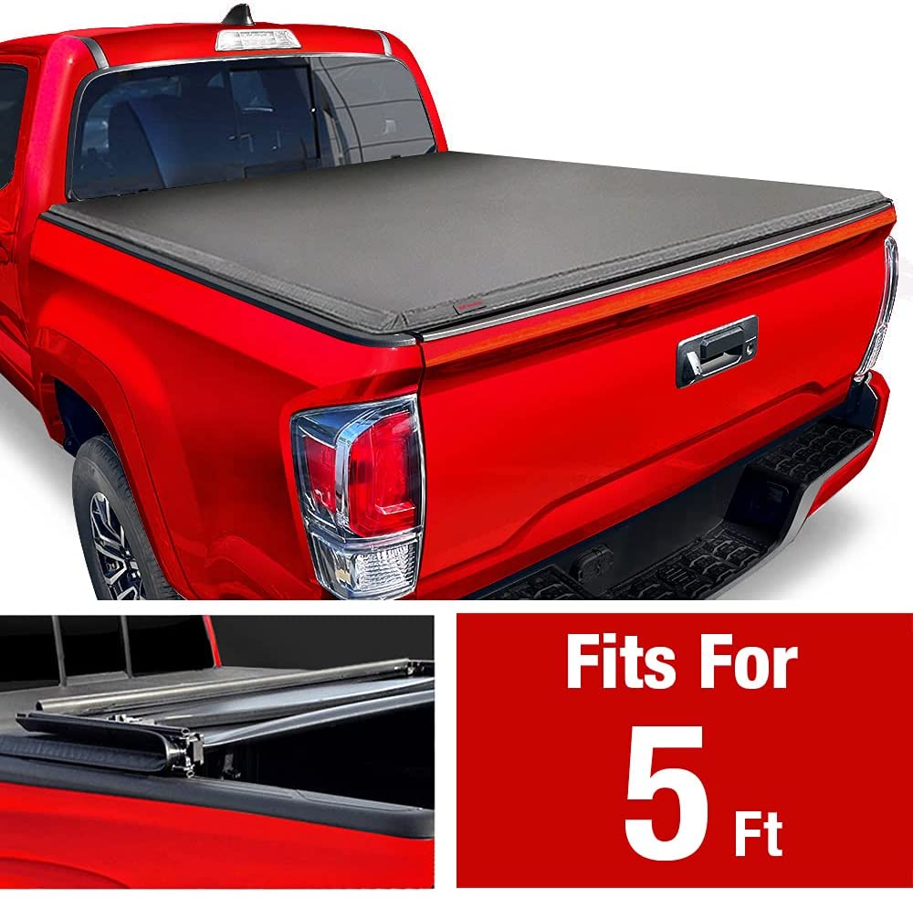 Buy MaxMate Soft Tri-Fold Truck Bed Tonneau Cover Compatible with 2005-2021  Nissan Frontier; 2009-2012 Suzuki Equator | Fleetside 5' Bed Online in Hong  Kong. B00REJXFM0