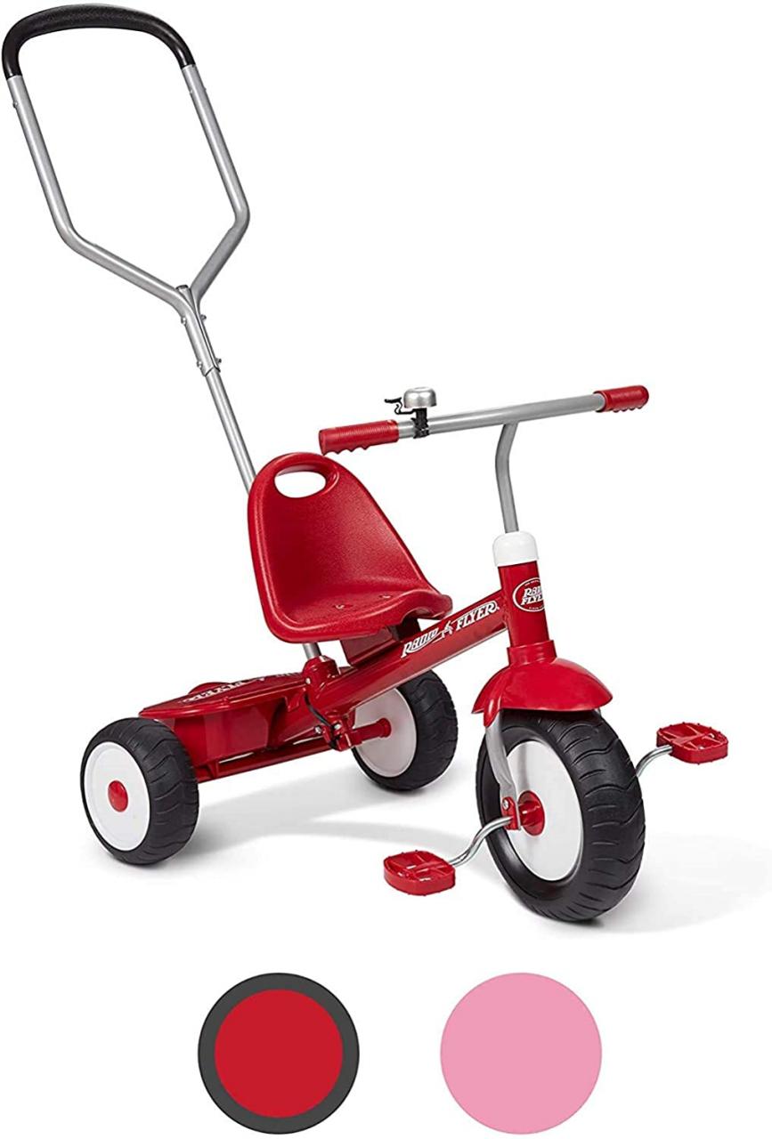 Radio Flyer Steer and Stroll Trike - Red | Radio flyer, Toddler tricycle, Kids  trike