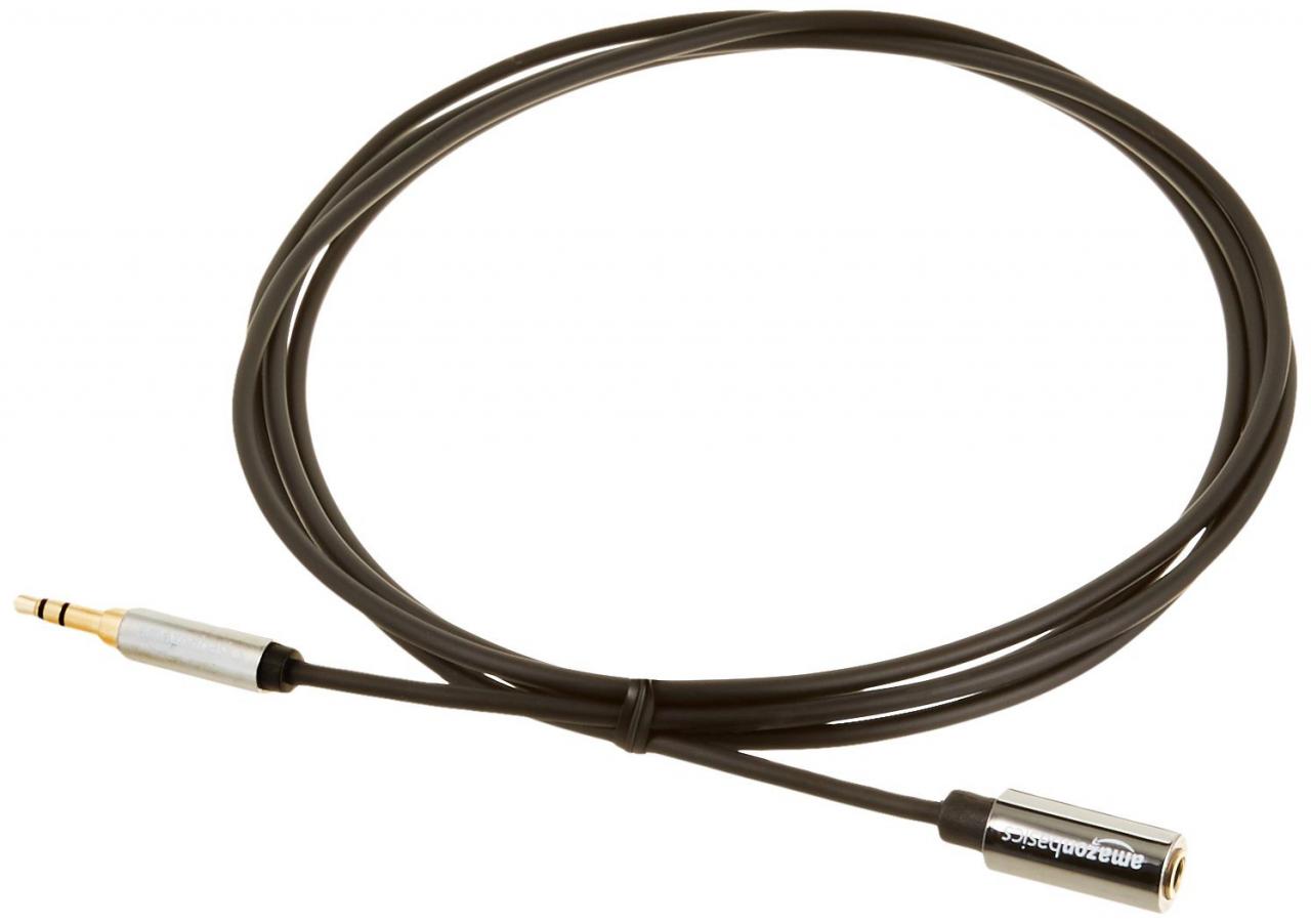 AmazonBasics 3.5mm Male to Female Stereo Audio Cable (1.8 m / 6 Feet): Buy  Online at Best Price in UAE - Amazon.ae
