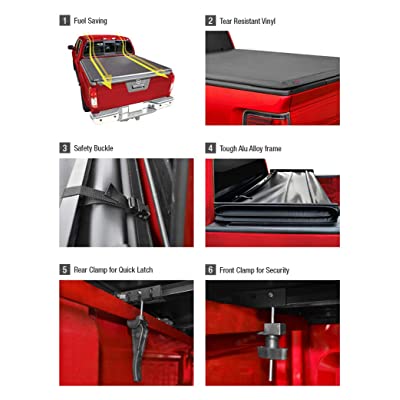 Buy MaxMate Soft Tri-Fold Truck Bed Tonneau Cover Compatible with 2005-2021  Nissan Frontier; 2009-2012 Suzuki Equator | Fleetside 5' Bed Online in  Vietnam. B00REJXFM0