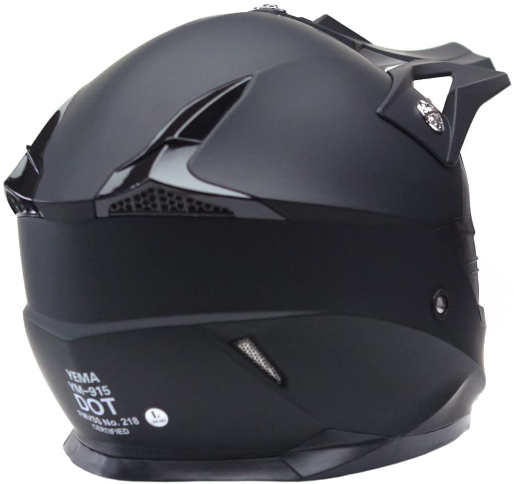 Buy Motorcycle Motocross ATV Helmet DOT Approved - YEMA YM-915 Motorbike  Moped Full Face Off Road Crash Cross Downhill DH Four Wheeler MX Quad Dirt Bike  Helmet for Adult Men Women -