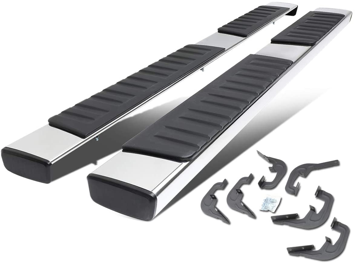 Buy 6 Inches Chrome Polished Side Step Nerf Bar Running Boards Compatible  with Chevy Silverado GMC Sierra Extended Cab 07-19 Online in Indonesia.  B07JCJX7ZH