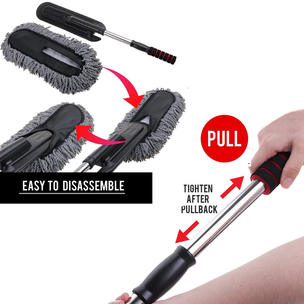 Microfiber Car Duster with Long Extendable Handle |