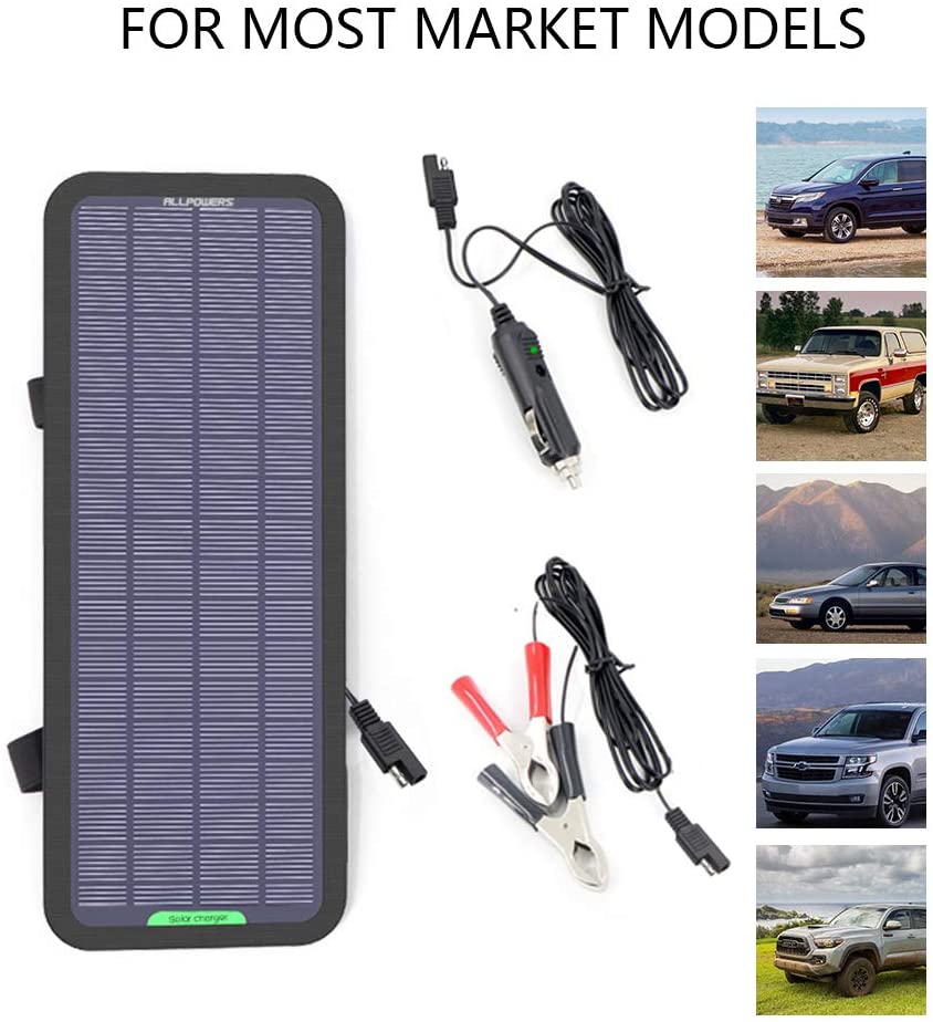 Buy ALLPOWERS 18V 12V 5W Portable Solar Panel Car Boat Power Solar Panel Battery  Charger Maintainer for Automotive Motorcycle Tractor Boat RV Batteries  Online in Kazakhstan. B00QRHDIPY