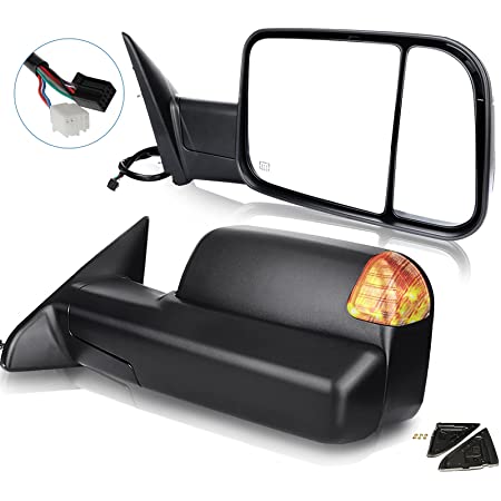 Buy ECCPP Towing Mirror Replacement fit Dodge 94-01 Ram 1500 94-02 Ram 2500  3500 Pickup Truck Manual Towing Tow Mirror Left Driver and Right Passenger  Pair Set Fits 60177-78C Side Mirror Online in Hong Kong. B01HM0GLXK