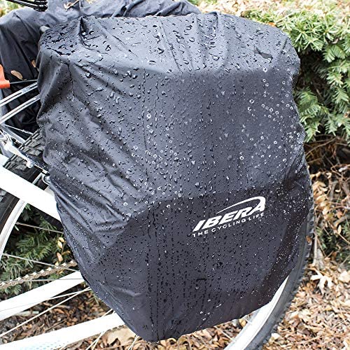 Ibera Bicycle Bag PakRak Clip-On Quick-Release All Weather Bike Panniers  (Pair), Includes Rain Cover, Black : Amazon.sg: Sporting Goods