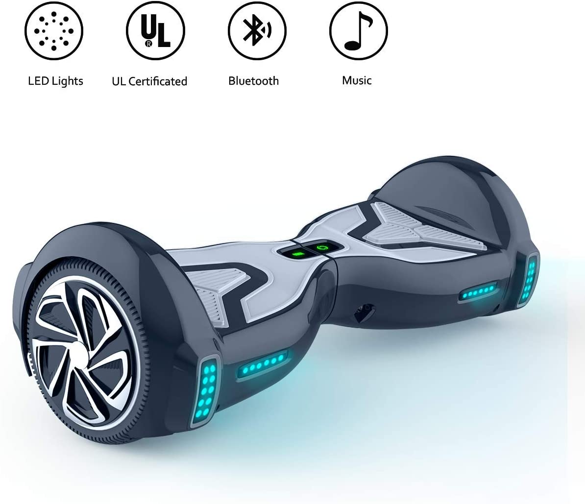 Scooters TOMOLOO Hoverboard for Kids and Adult Hover Board Self Balancing  Scooter 6.5 Two-Wheel Self Balancing App Controlled Electric Self Balancing  Scooter UL2272 Certified Self Balancing Scooters