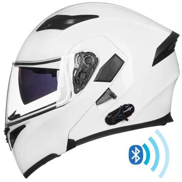 ILM Bluetooth Motorcycle Helmet Modular Flip up Full Face Dual Visor Mp3  Intercom FM Radio DOT Approved