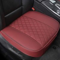 Buy Black Panther 1 Piece PU Car Seat Cover Front Seat Protector Compatible  with 90% Vehicles,Embroidery,Anti-Slip & Full Wrapping Bottom (W 21.26''×D  20.86”) (1Piece,Burgundy) Online in Turkey. B07WTBXQXS