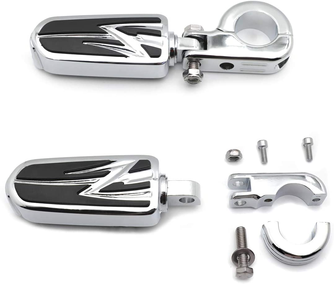 Buy HTTMT MT216-093- Chrome Skull Footpegs Footrest Compatible with  1984-2016 Harley Davidson models w/male mount-style foot peg support (V Rod  Muscle/Tri Glide/SuperLow) Online in Indonesia. B01KFLHBBE