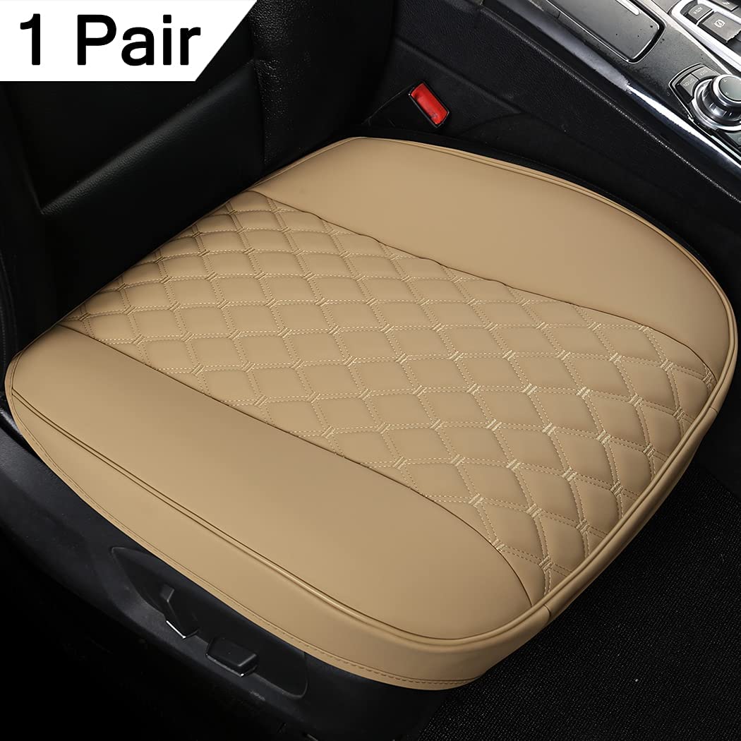 Buy Black Panther 1 Pair PU Car Seat Covers, Front Bottom Seat Protectors  Compatible with 90% Vehicles, Diamond Pattern Embroidery, Anti-Slip (W  21.26''×D 20.86”) - Beige Online in Indonesia. B07S5L8F46