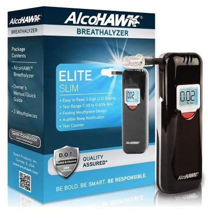 ALCOHAWK - Elite Slim Breathalyzer Digital Alcohol Tester | CRA Marine  Indonesia