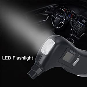Digital Tire Pressure Gauge, Lantoo 150PSI with 5 In 1 Rescue Tools of LED  Flashlight,Car Window Bre - YouTube