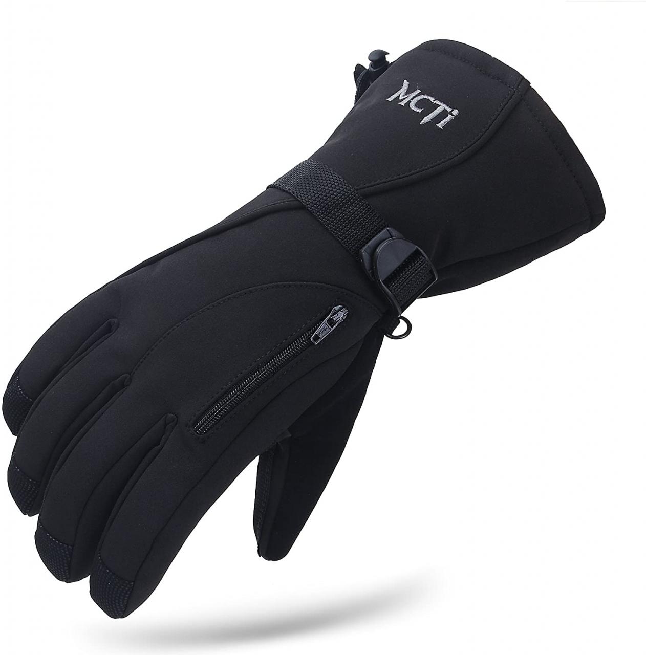 MCTi Ski Gloves for Men Touch Screen Waterproof Snowboard Gloves with