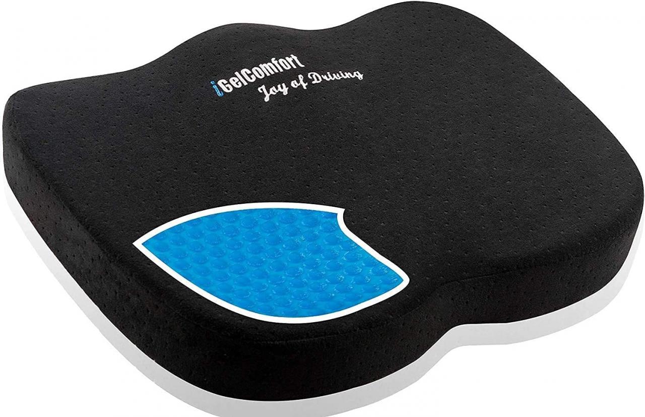 Buy Sojoy Gel & Memory Foam Seat Cushion for Back Pain Relief and Tailbone  Support, Premium Comfort Non-Slip Orthopedic Coccyx Seat Cushion for Office  Chair, Car Seat & Sciatica Relief Online in