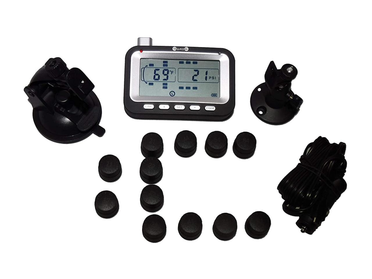 Tire Accessories & Parts Bellacorp Tire Pressure Monitoring System TPMS Two  Separate Sensors for Add on or Replacements Accessories & Parts