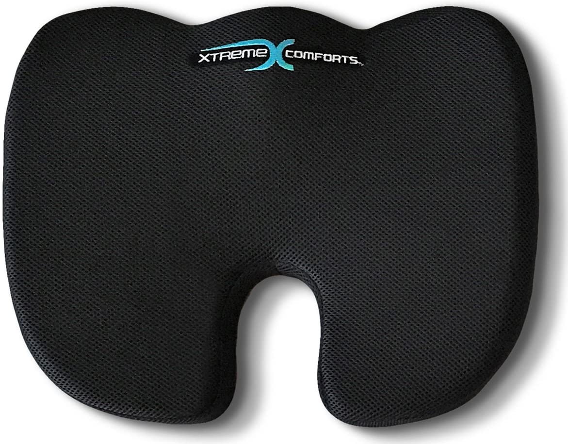 Buy Xtreme Comforts Coccyx Seat Cushion - Memory Foam Pillow for Sitting &  Easing Tailbone/Back Discomfort - Seat Cushion for Chair (Original) Online  in Hong Kong. B00V2L5JRA