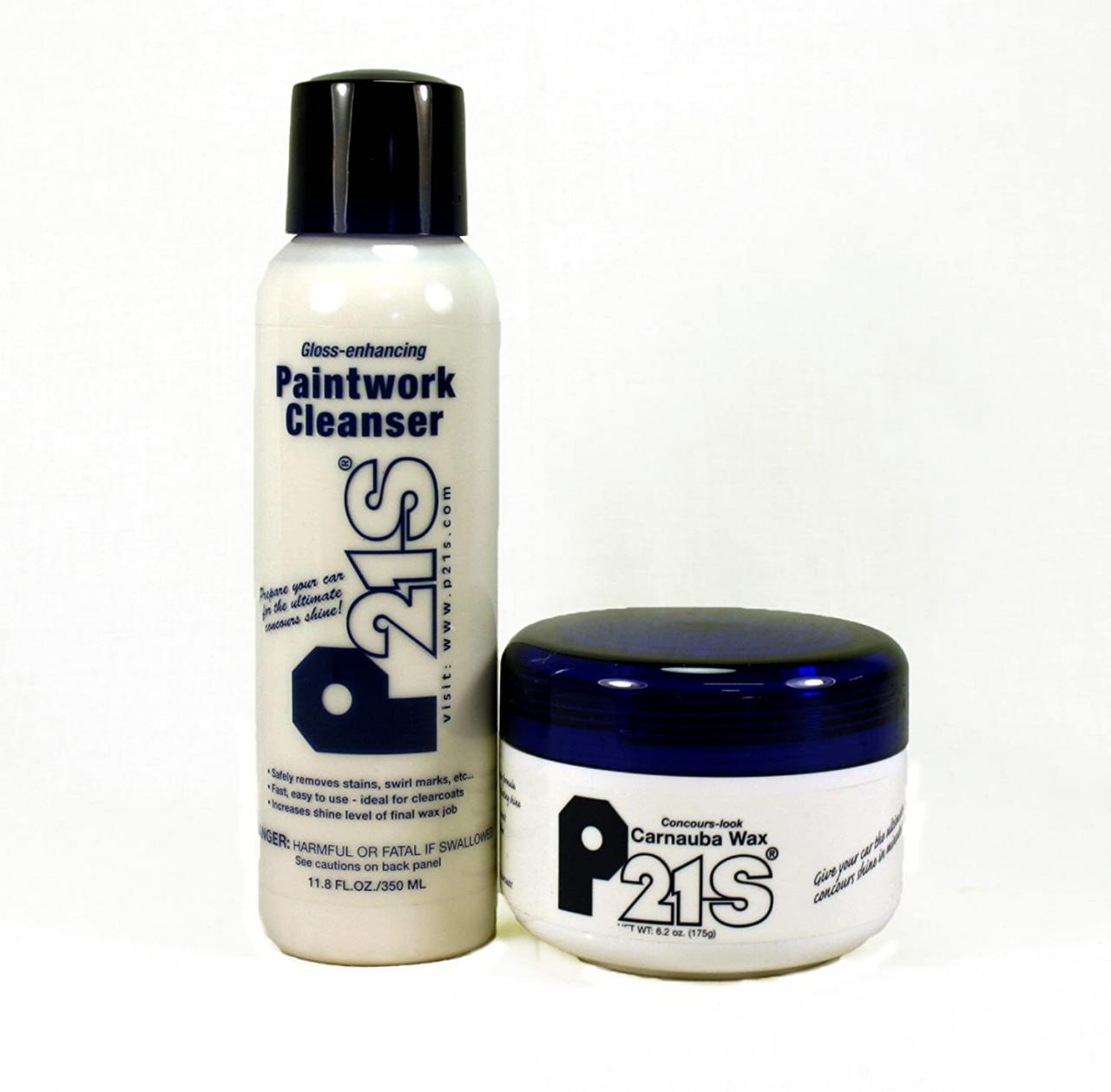 P21S Concours-Look Carnauba Paste Wax & Microfiber Cloth Kit - P2112700WKIT