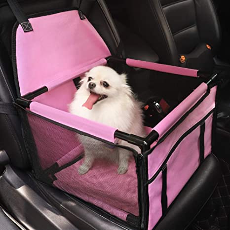 HIPPIH Dog Car Seats for Small Dogs, Collapsible Pet Booster Car Seat for  Vehicles, Waterproof Puppy Car Seat Suitable for Medium Pets Under 11 lb,  Upgraded : Pet Supplies - Amazon.com