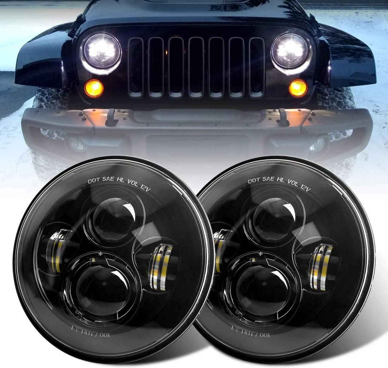 Buy LX-LIGHT 4 Inch 60W Cree LED Fog Light with EMC Compatible with Jeep  Wrangler TJ LJ JK Dodge Journey Front Bumper Lights(Pair) Online in Turkey.  B01LCMPUWW