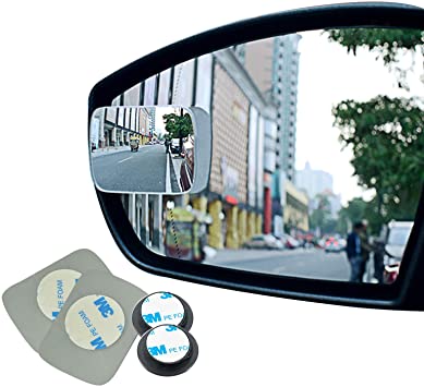 Buy Ampper Blind Spot Mirror Rectangular, HD Glass Frameless Stick on  Adjustabe Convex Wide Angle Rear View Mirror for Car Blind Spot, Pack of 4  Online in Indonesia. B082TWCTSL