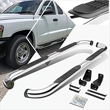 Black For Dodge Dakota Quad Cab 3 inches Side Step Nerf Bar Running Board  Exterior Accessories Running Boards