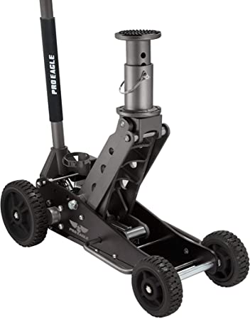 COOKE Pro Eagle 2 Ton Big Wheel Off Road Car Jack, The Beast, Off Road  Racing High and 4WD Vehicle Floor Jack (2 Ton, Black, Big Wheel, with  Mount) - Floor Jacks Center