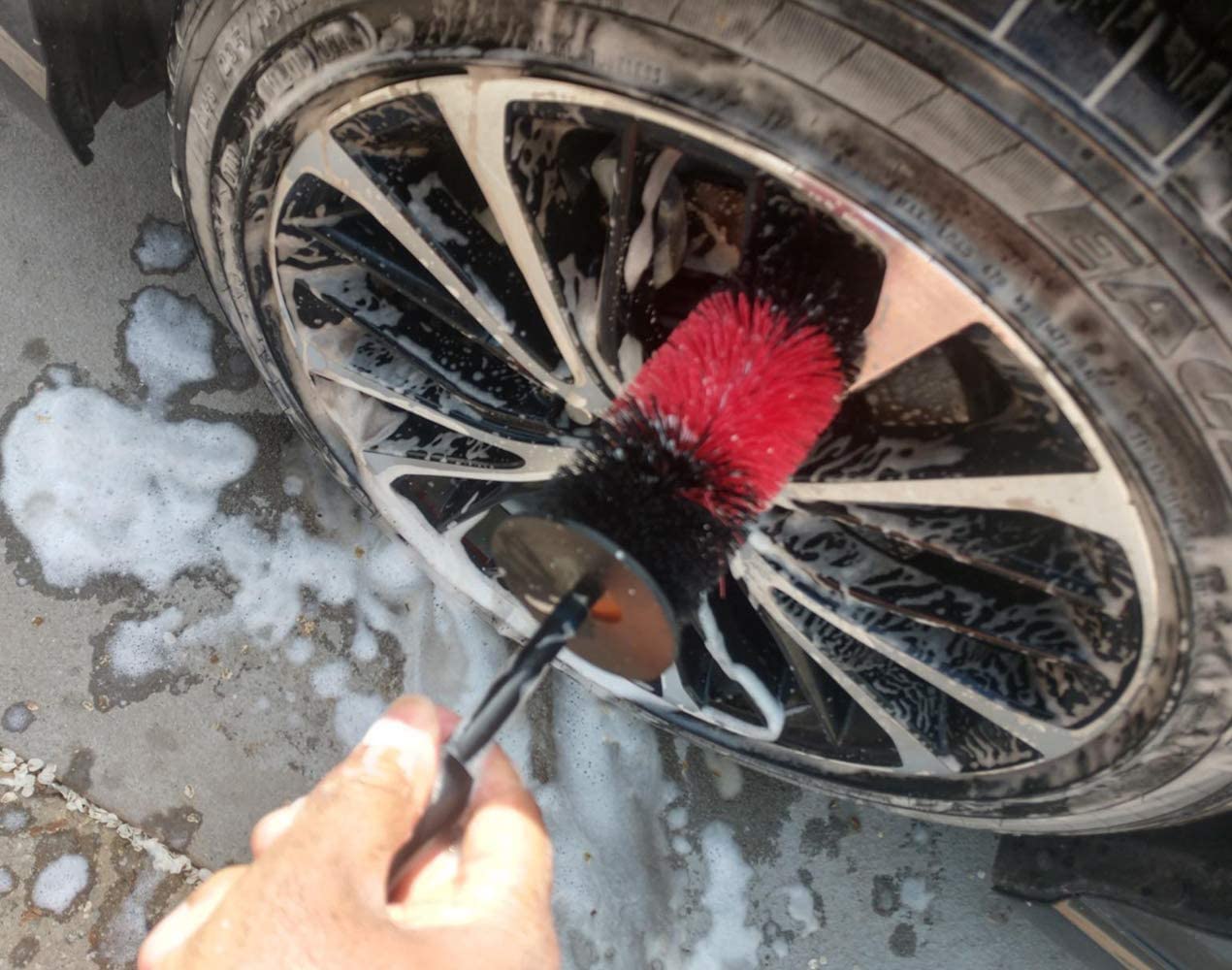 Buy Yesland 2 Pack Master Wheel Brush, 17 Inch Long Soft Bristle Wheel  Cleaning Brush Kit or Car Wheel Brush, Easy Reach Rim Tire Detailing Brush  for Wheels, Exhaust Tips, Rims &