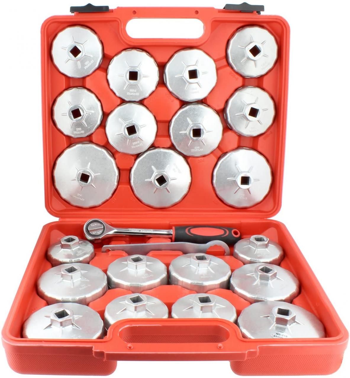 Buy ABN 23 Piece Oil Filter Cap and 1/2in Socket Wrench Removal Tool Set  Online in Vietnam. B07FWL73ZK