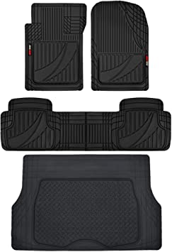 Buy Motor Trend FlexTough Advanced Performance Liners - 4pc HD Rubber Floor  Mats & Cargo Liner for Car SUV Auto Online in Turkey. B073ZNVD7L
