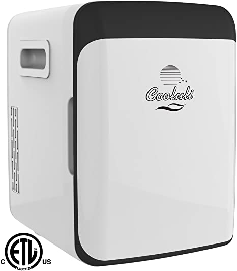 Buy Cooluli Skincare Mini Fridge for Bedroom - Car, Office Desk & Dorm Room  - Portable 4L/6 Can Electric Plug In Cooler & Warmer for Food, Drinks,  Beauty & Makeup, 12v AC/DC