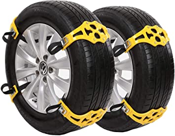 Sanku 2018 Upgraded Snow Tire Chains,Fits Most Car/SUV/Truck-Set of 8  (Yellow), Snow Chains - Amazon Canada