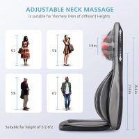Buy Comfier Neck and Back Massager with Heat- Shiatsu Massage Chair Pad  Portable with Compress & Rolling,Kneading Chair Massager for Full Back,Neck  & Shoulder, Full Body Online in Hong Kong. B081KVJRTP
