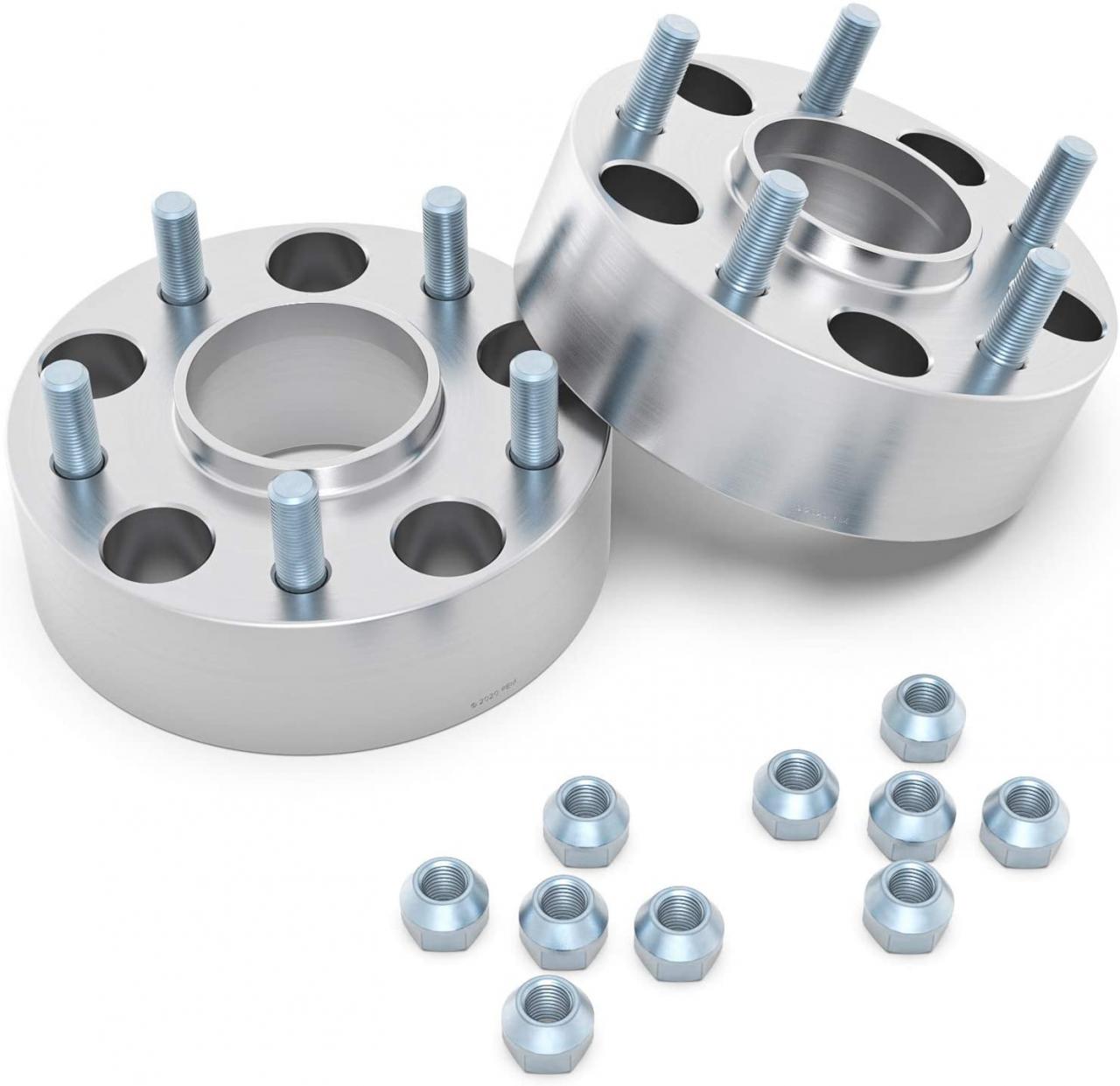 Buy RockTrix 2 inch Hubcentric 5x5 to 5x5 Wheel Spacers (71.5mm Bore,  1/2x20 Studs) Compatible with Jeep 99-10 Grand Cherokee WJ WK, 07-18  Wrangler JK JKU, 06-10 Commander XK - Silver 50mm