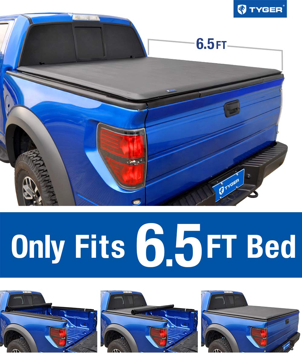 Excl. Raptor Series | Styleside 5.5 Bed for Models Without Utility Track  System Tyger Auto TG-BC1F9022 TOPRO Roll & Lock Truck Bed Tonneau Cover  2009-2014 Ford F-150 Exterior Accessories Automotive urbytus.com