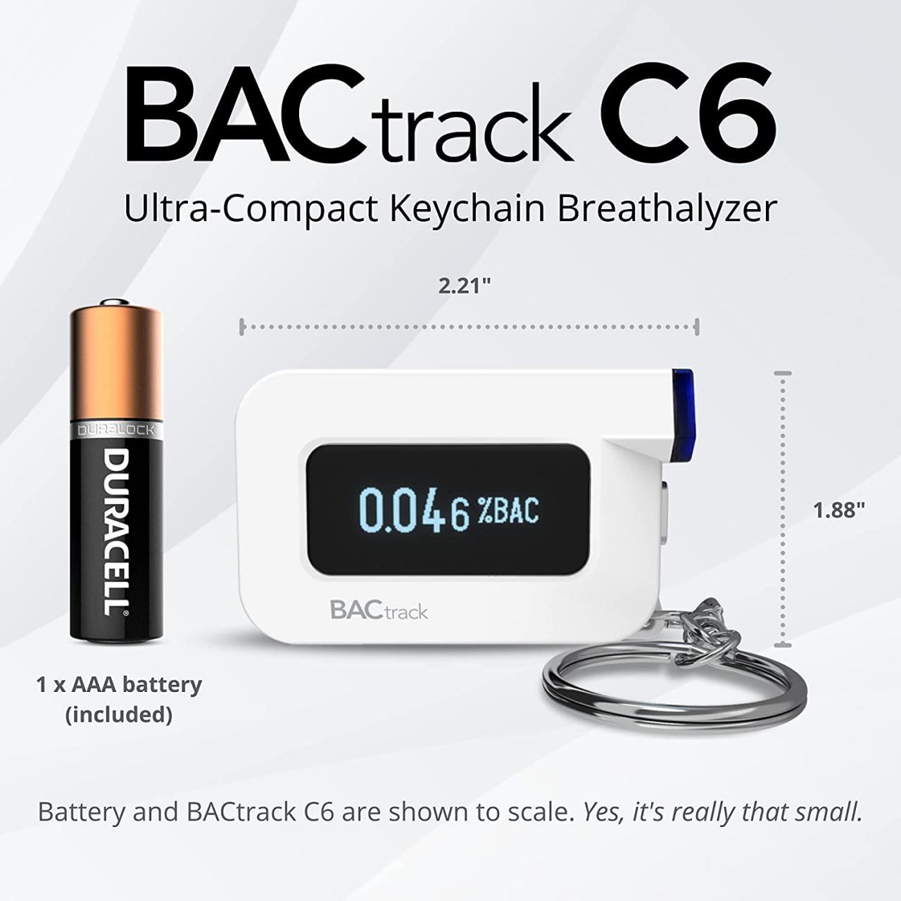 BACtrack C6 Keychain Breathalyzer - White | Best Buy Canada