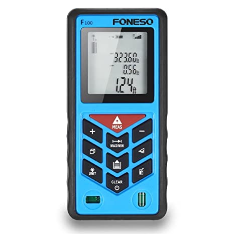 Laser Measure, Foneso F100 328ft Distance Measurering Tool with 100m Range  and Backlit Display : Amazon.in